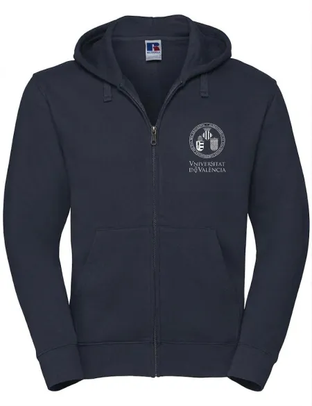 Sudadera Capucha Cremallera Escudo Uv Marino - S