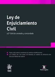 LEY DE ENJUICIAMIENTO CIVIL 45ª EDICIÓN ANOTADA Y CONCORDADA 2025