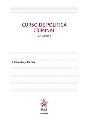 Curso de Política Criminal 4ª Edición
