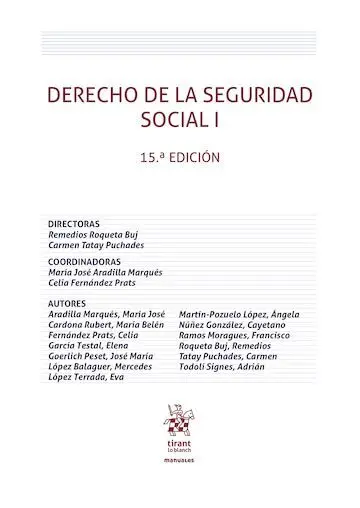 Derecho de la Seguridad Social I 15ª Edición