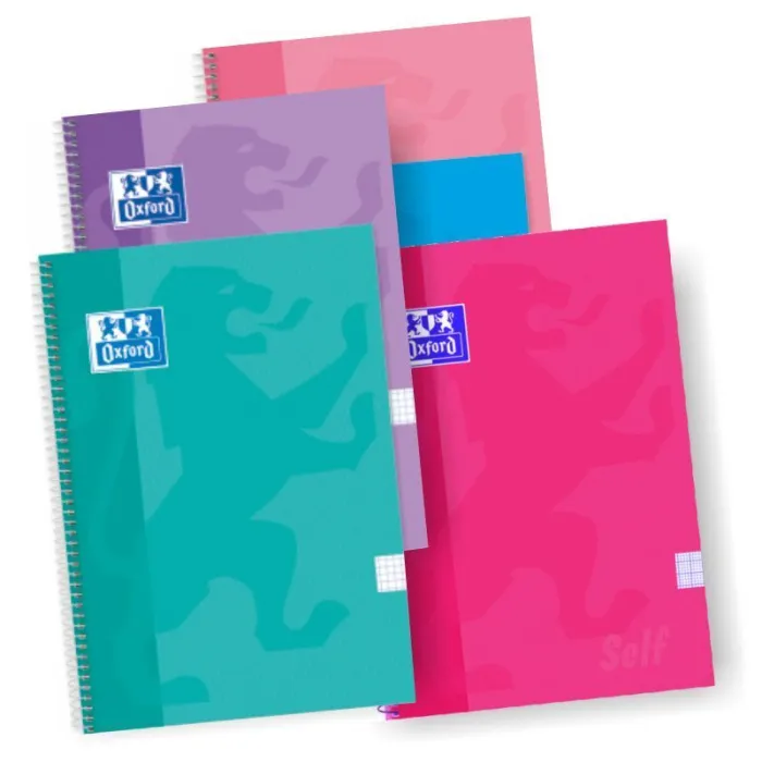 Libreta Oxford Tapa Dura Cuadros Colores Pastel