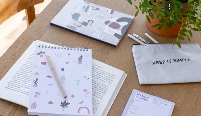 Cuaderno A5 Espiral Superior Liso Nordic - Nordic Melody Mr