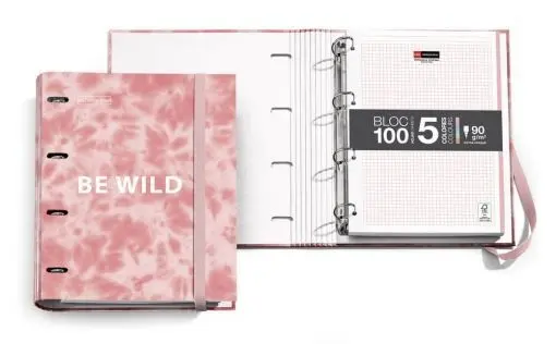 Carpebloc Recambio A4 4 Anillas Tie Dye Mr Rosa