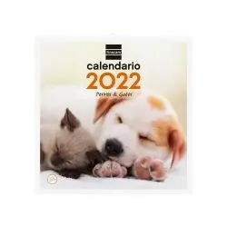 Calendario Pared 30X30 2022 Perros y Gatos