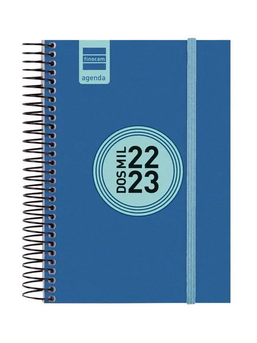Agenda Espir Label E8 1Dp 22-23 Azul Cob. +