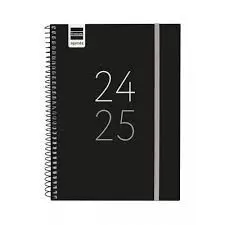 Agenda Finocam Sec 1/4 Sv 24/25 Negro Cat