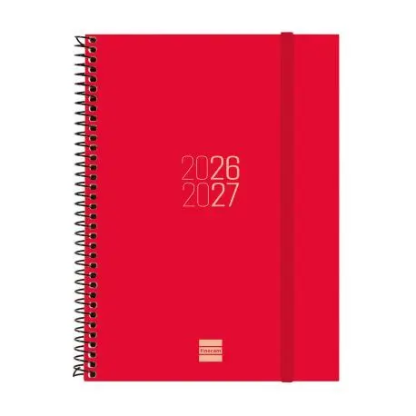 Agenda Finocam Catalan Rojo 26-27 E10 Semana Vista