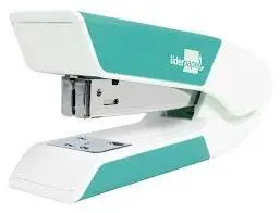Grapadora Liderpapel con Regalo de Extraegrapas y Caja de 1000 Grapas 26/6 Capacidad 20H Color Turquesa