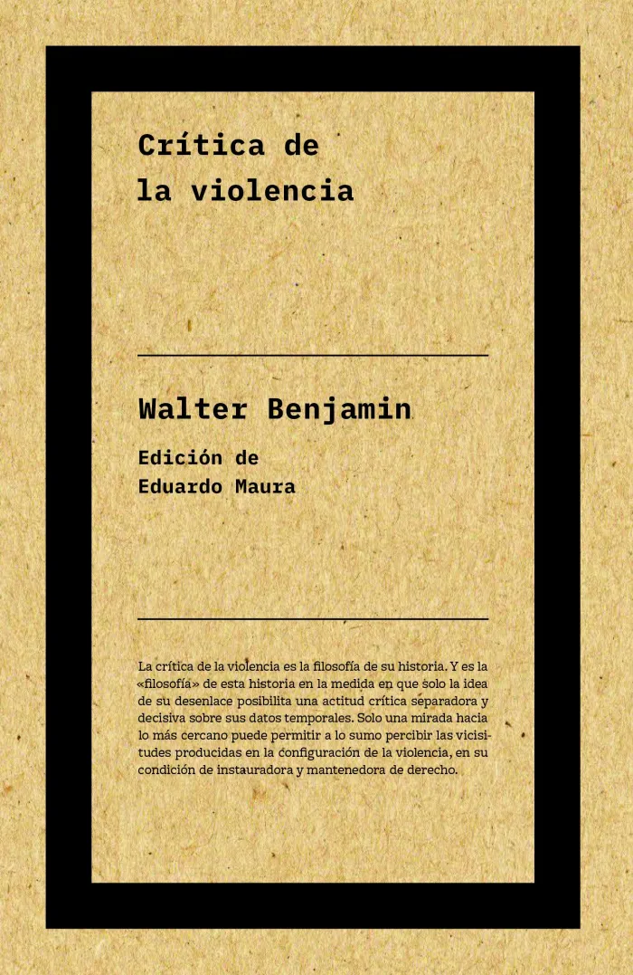 Crítica de la Violencia (Ne)