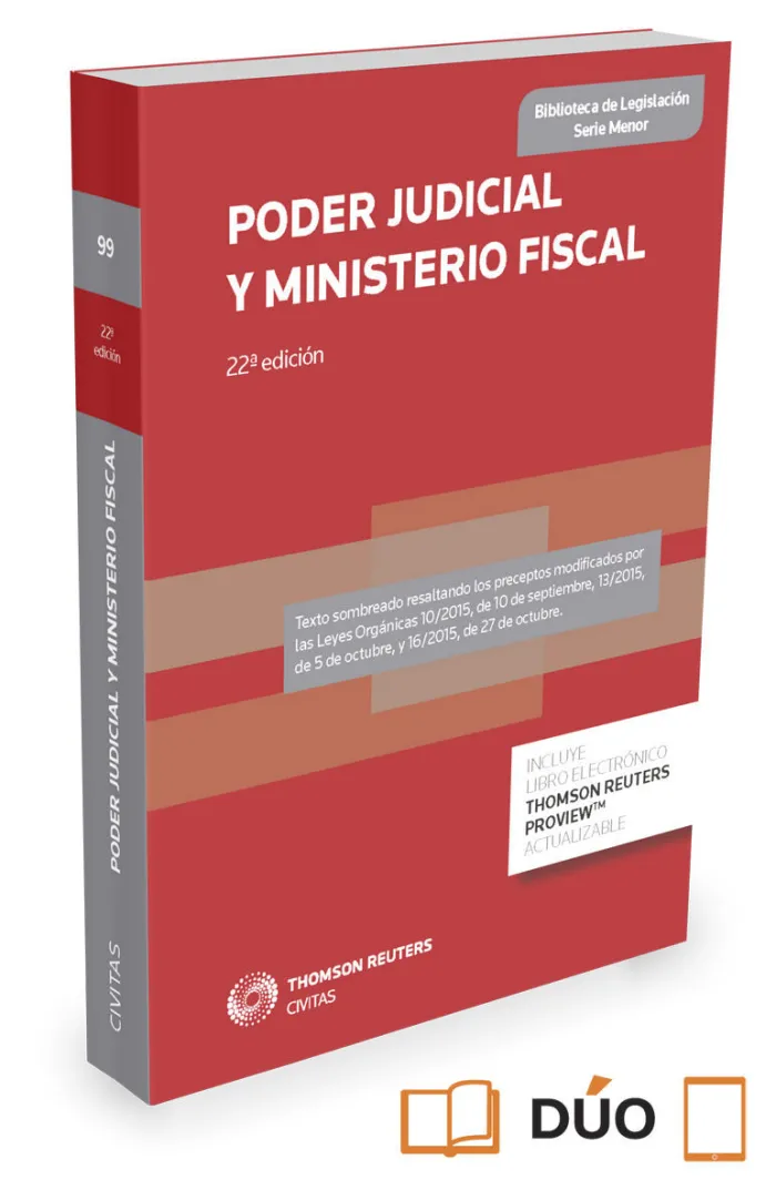 Poder Judicial y Ministerio Fiscal (Papel + E-Book)