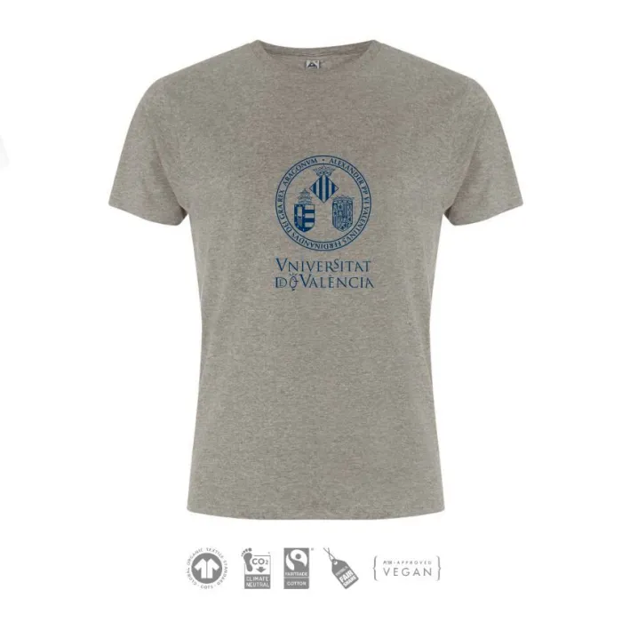 Camiseta Escudo Comercio Justo Gris Jaspe - S