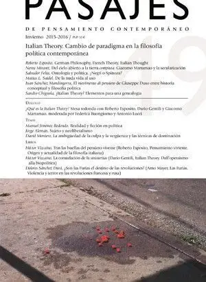 Italian Theory. cambio de Paradigma en la Filosofia Politica Contemporanea