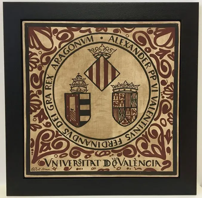 SOCARRAT ESCUT UV ARTESANIA 20X20 CM MARC DE FUSTA