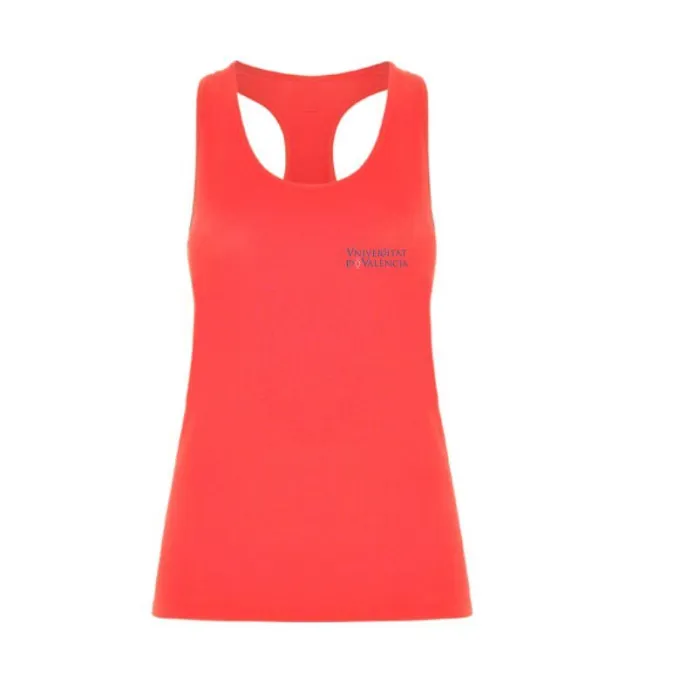Camiseta Deporte Tirantes Mujer Universitat de València Coral - S