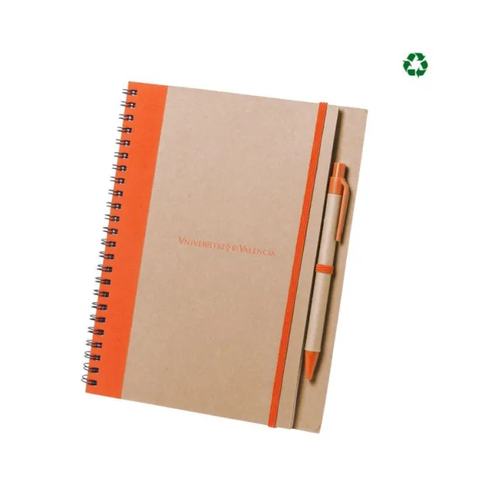 Bloc + Boli Cartón Reciclado A5