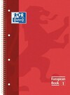 Libreta Oxford European 1 Cuadros Color Rojo-1