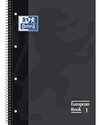Libreta Oxford European 1 Cuadros Color Negro-1