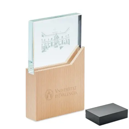 Trofeo Cristal Claustro Nau en Caja de Regalo 20X12Cm