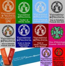 BECA GRADUACIÓ UNIVERSITAT DE VALENCIA FELTRE AMB LOGO BRODAT (PER ENCOMANDA)